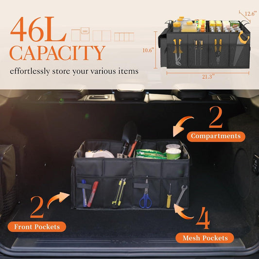Car Trunk Storage Box Foldable Trunk Storage Bag - Bimmerlamp