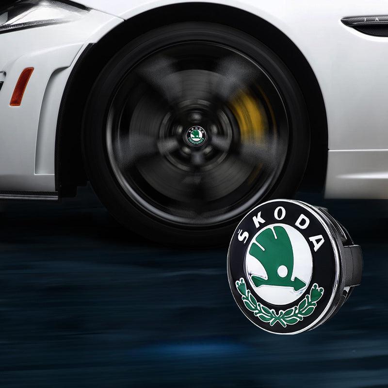 Suitable For Škoda Magnetic Suspension Hub Caps & LED Suspension Luminous Wheel Hub Lights - Bimmerlamp
