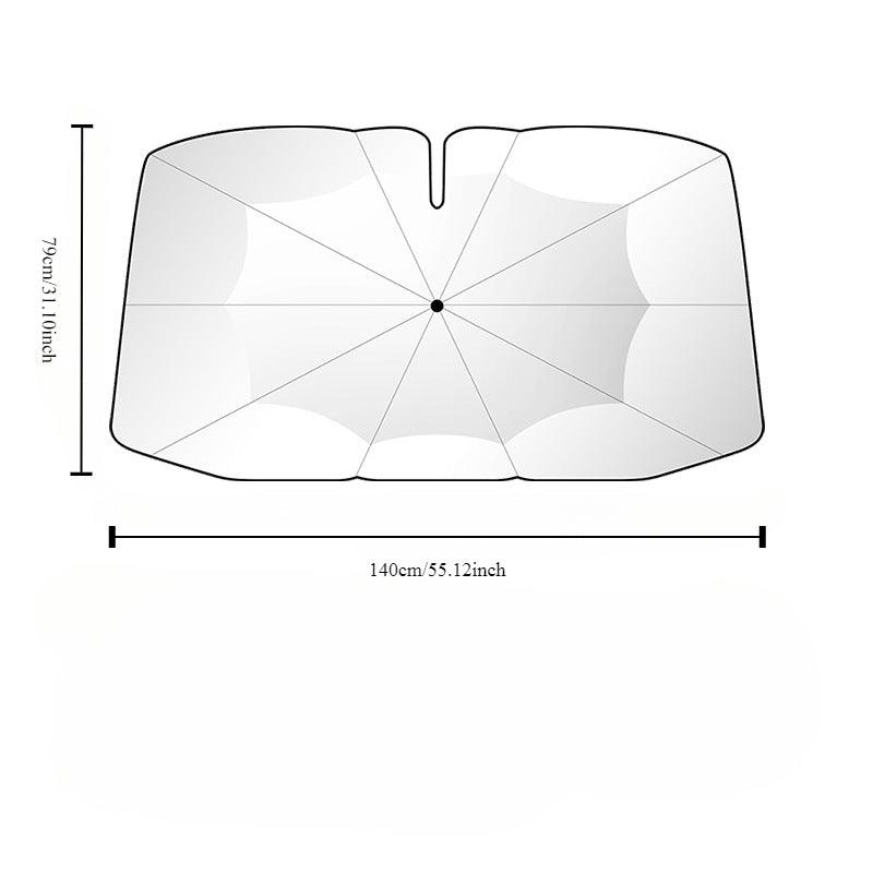 New 360° Bendable Handle Car Parasol Car Front Windshield Sun Protection Heat Shield Universal Car Parasol - Bimmerlamp