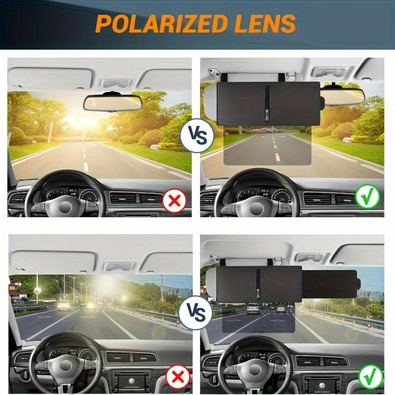 Car Sun Visor | Advanced UV400 Car Visor Extension | With PC Lens and Side Visor - Bimmerlamp