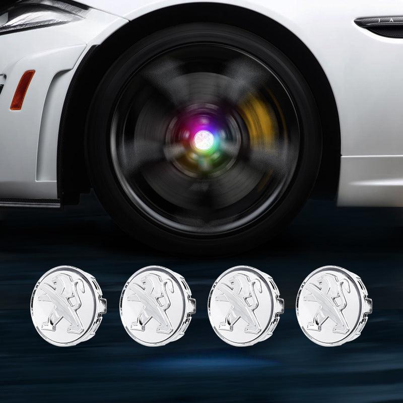 Suitable For Peugeot Magnetic Suspension Hub Caps & LED Suspension Luminous Wheel Hub Lights - Bimmerlamp