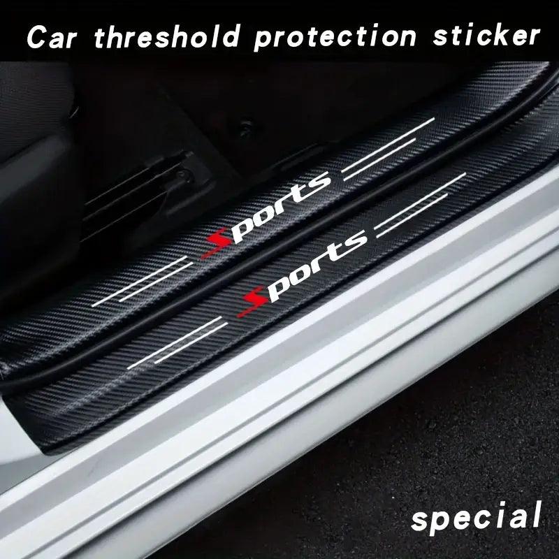 ( 9PCS )Carbon Car Door Sills Stickers - Bimmerlamp