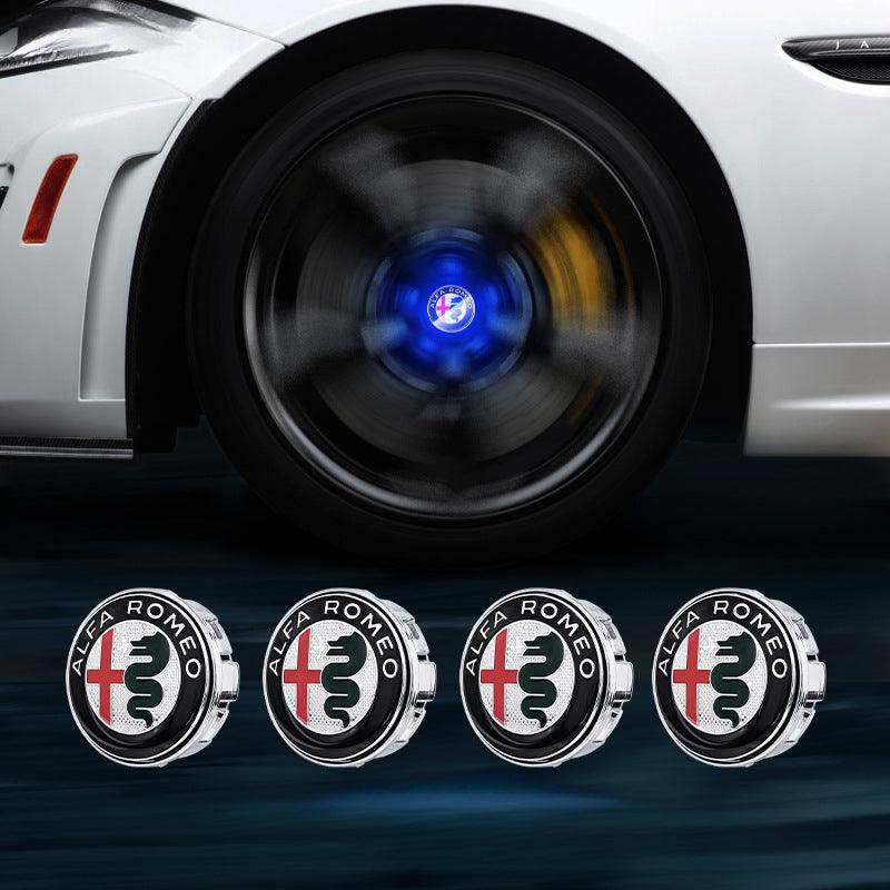 Suitable For Alfa Romeo Magnetic Suspension Hub Caps & LED Suspension Luminous Wheel Hub Lights - Bimmerlamp