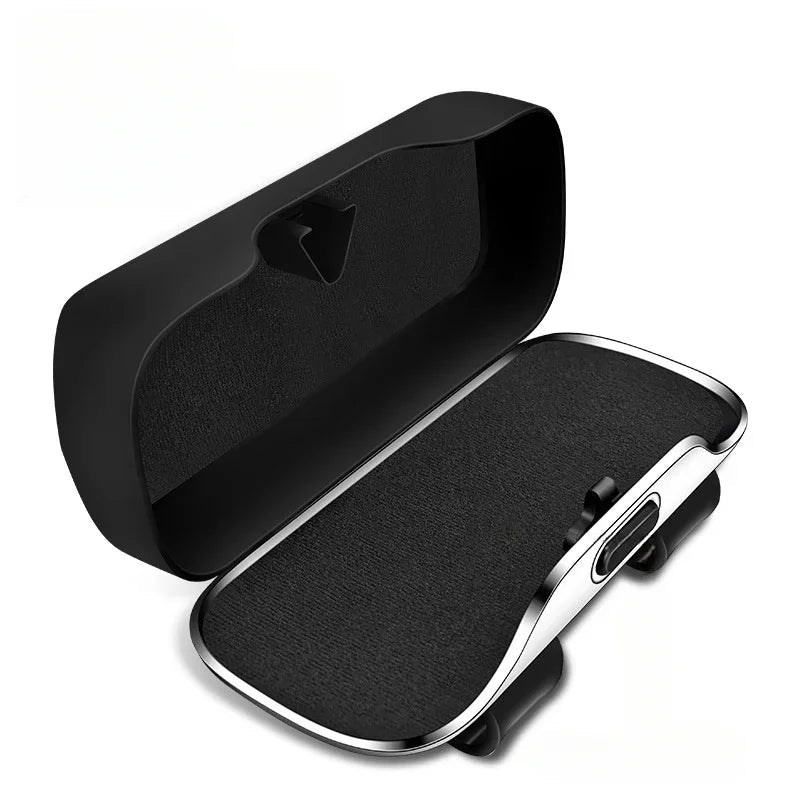 Car Press Open Eyeglass Case
