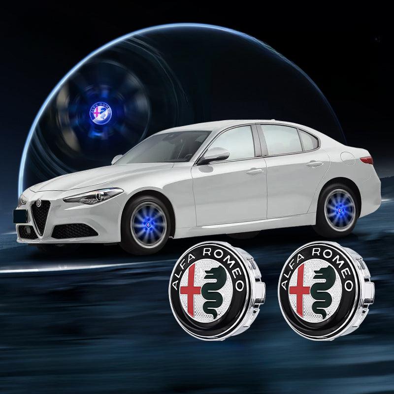 Suitable For Alfa Romeo Magnetic Suspension Hub Caps & LED Suspension Luminous Wheel Hub Lights - Bimmerlamp