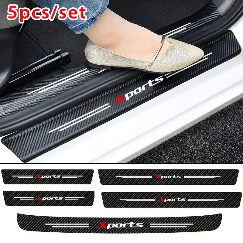 ( 9PCS )Carbon Car Door Sills Stickers - Bimmerlamp