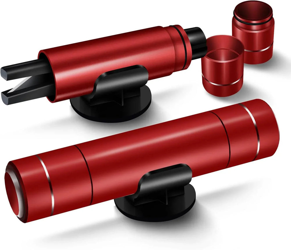 Car Window Breaker and Seatbelt Cutter 2 Pack, 2-in-1 Car Safety Hammer