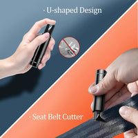 Car Window Breaker and Seatbelt Cutter 2 Pack, 2-in-1 Car Safety Hammer