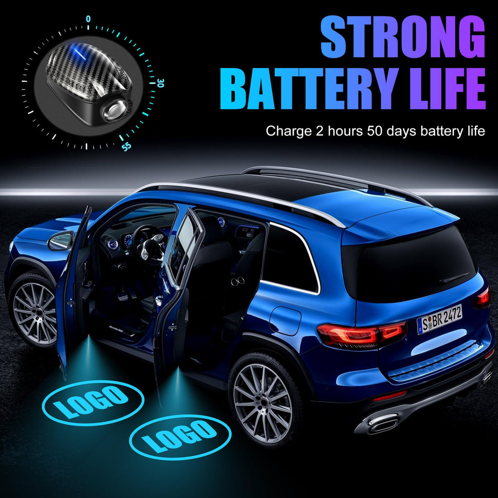 (2PCS) Rechargeable Non-Fading Car Welcome Light