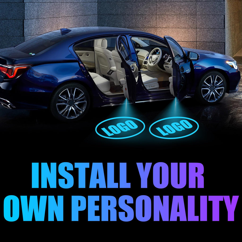 (2PCS) Rechargeable Non-Fading Car Welcome Light