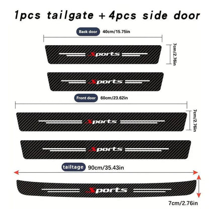 ( 9PCS )Carbon Car Door Sills Stickers - Bimmerlamp