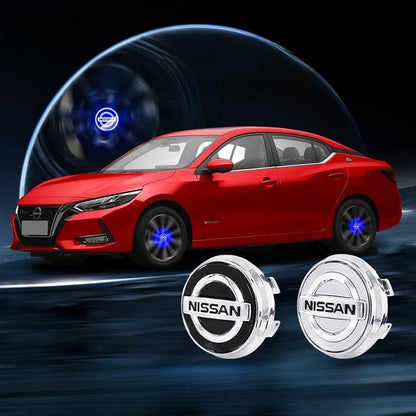 Suitable For Nissan Magnetic Suspension Hub Caps & LED Suspension Luminous Wheel Hub Lights - Bimmerlamp