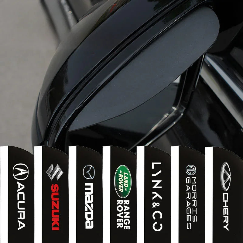 (2 PCS) Universal Silicone Car Rearview Mirror Rain Shield Rearview Mirror Rain Cover