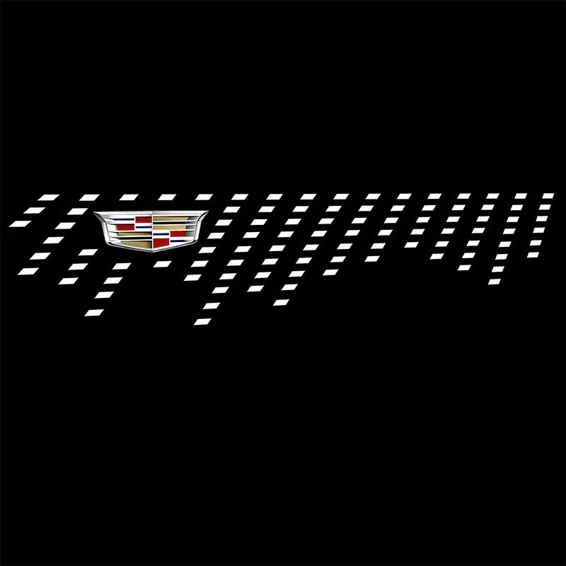 Cadillac Compatible Rearview Mirror Projection Light Carpet-Customizable