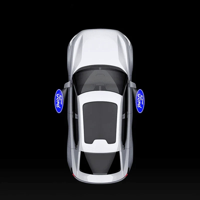 Ford Compatible HD Rearview Mirror Welcome Light Micro Logo Projector - Customizable