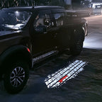 Ford Compatible Rearview Mirror Projection Light Carpet-Customizable