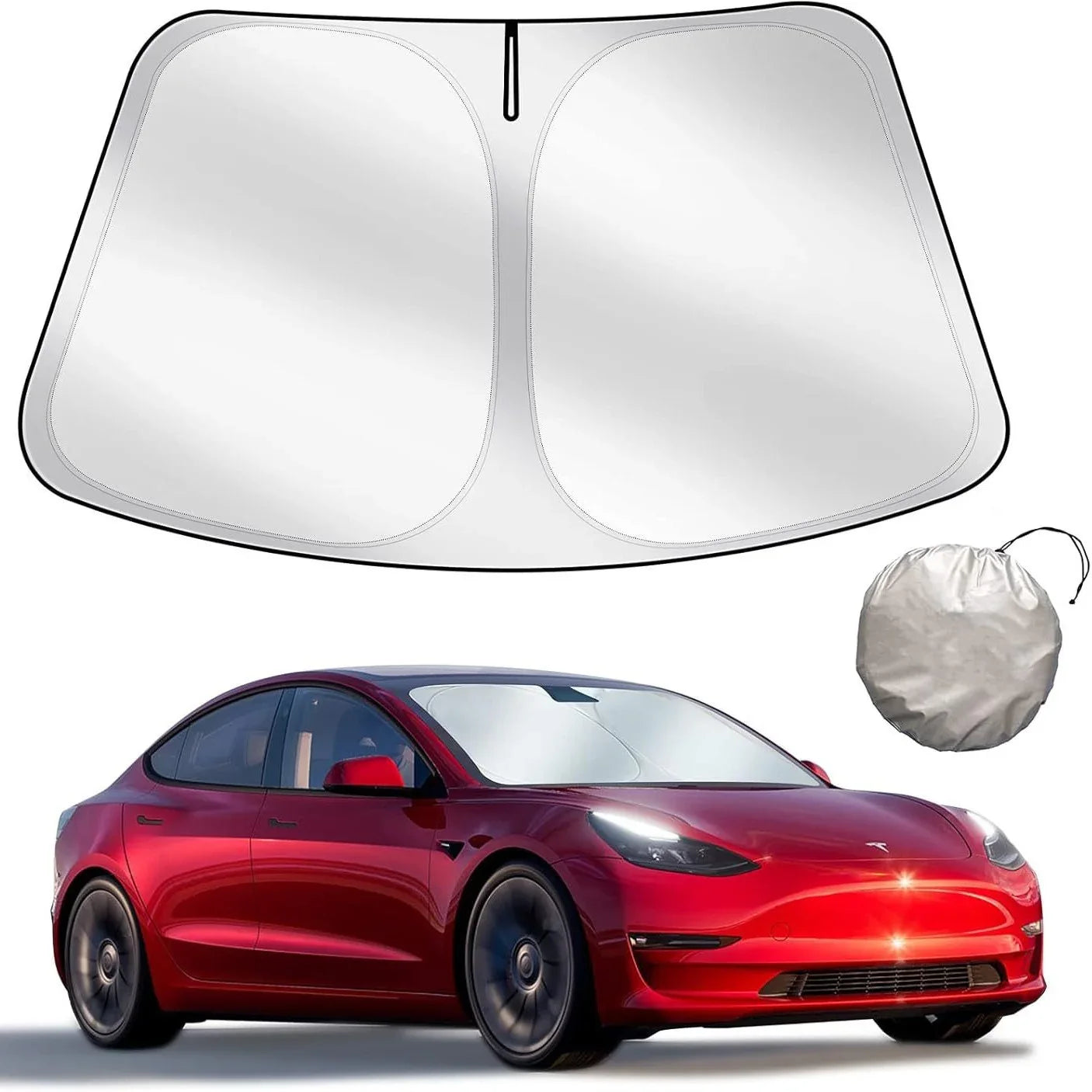 Car Windshield Sunshade - Free Storage Bag