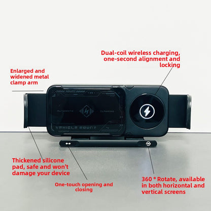 Car Rotatable Phone Holder Wireless Charging Phone Holder