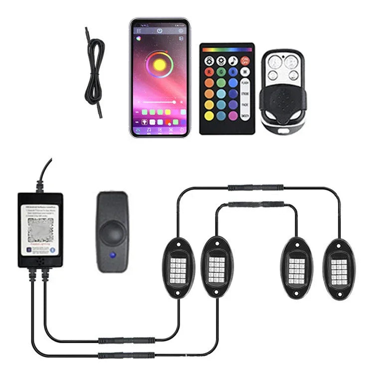 RGB Chassis Light APP Control Ambient Light LED Car Neon Light