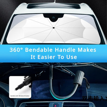 New 360° Bendable Handle Car Parasol Car Front Windshield Sun Protection Heat Shield Universal Car Parasol - Bimmerlamp