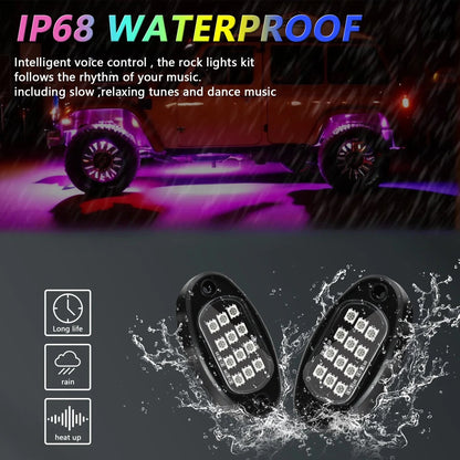 RGB Chassis Light APP Control Ambient Light LED Car Neon Light