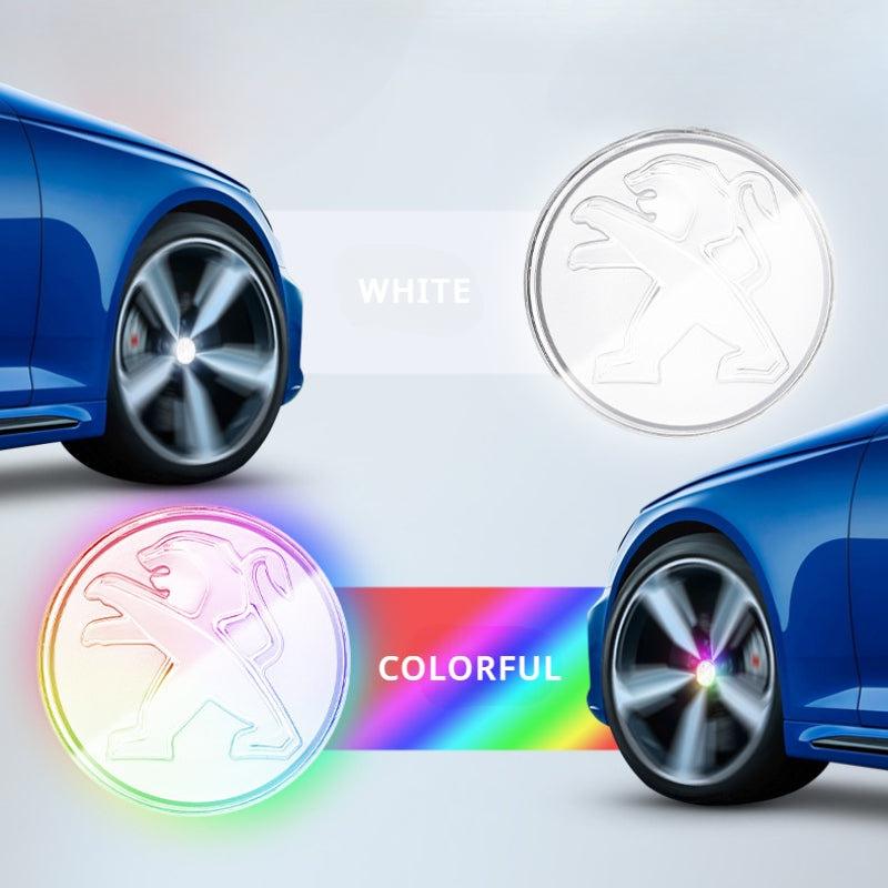 Suitable For Peugeot Magnetic Suspension Hub Caps & LED Suspension Luminous Wheel Hub Lights - Bimmerlamp