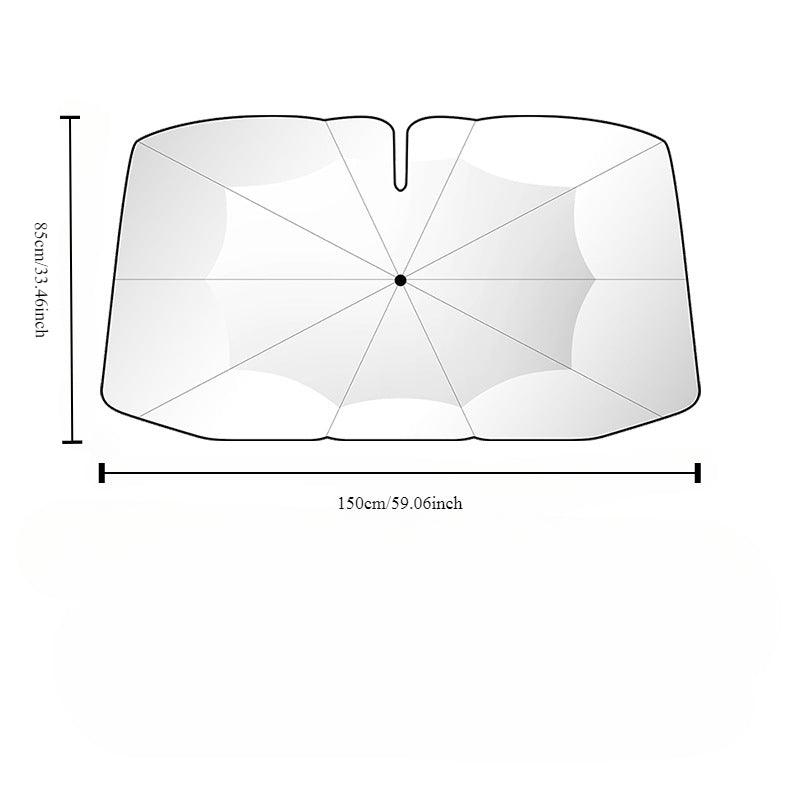 New 360° Bendable Handle Car Parasol Car Front Windshield Sun Protection Heat Shield Universal Car Parasol - Bimmerlamp