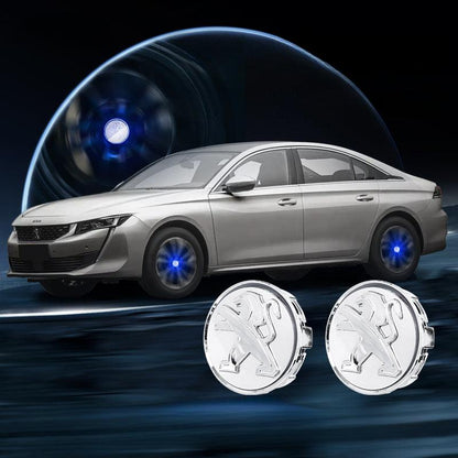 Suitable For Peugeot Magnetic Suspension Hub Caps & LED Suspension Luminous Wheel Hub Lights - Bimmerlamp