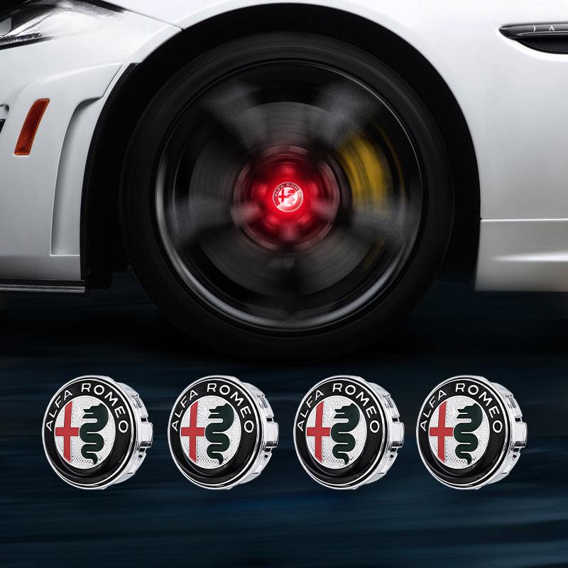 Suitable For Alfa Romeo Magnetic Suspension Hub Caps & LED Suspension Luminous Wheel Hub Lights - Bimmerlamp