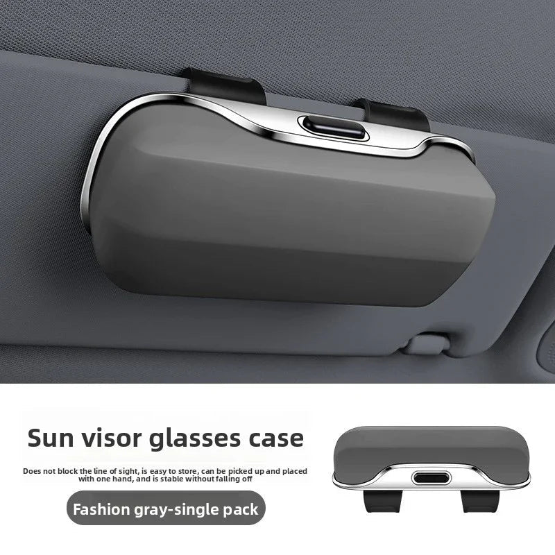 Car Press Open Eyeglass Case