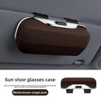 Car Press Open Eyeglass Case