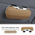 Car Press Open Eyeglass Case