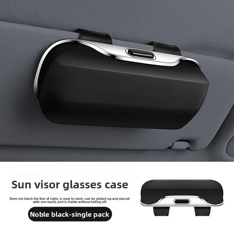Car Press Open Eyeglass Case