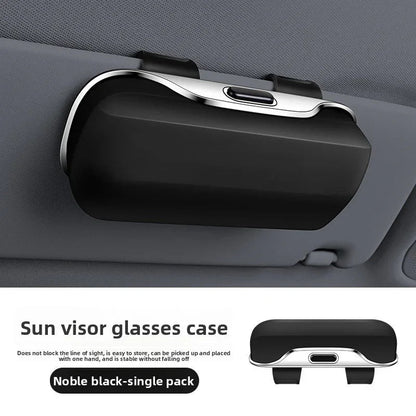 Car Press Open Eyeglass Case